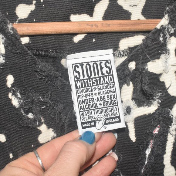 1994 Vintage ROLLING STONES Torn and FRAYED JERSEY! RARE SIZE L - Picture 4 of 9